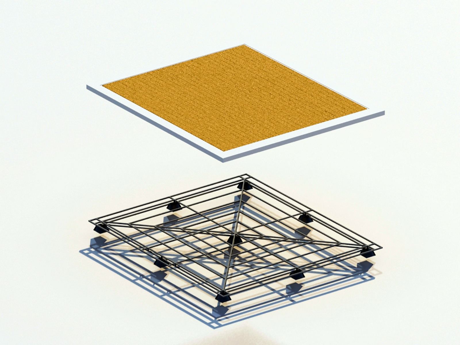 Structure acier — ossature principale levée