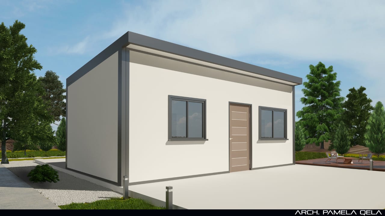 Résidence studio à toit plat